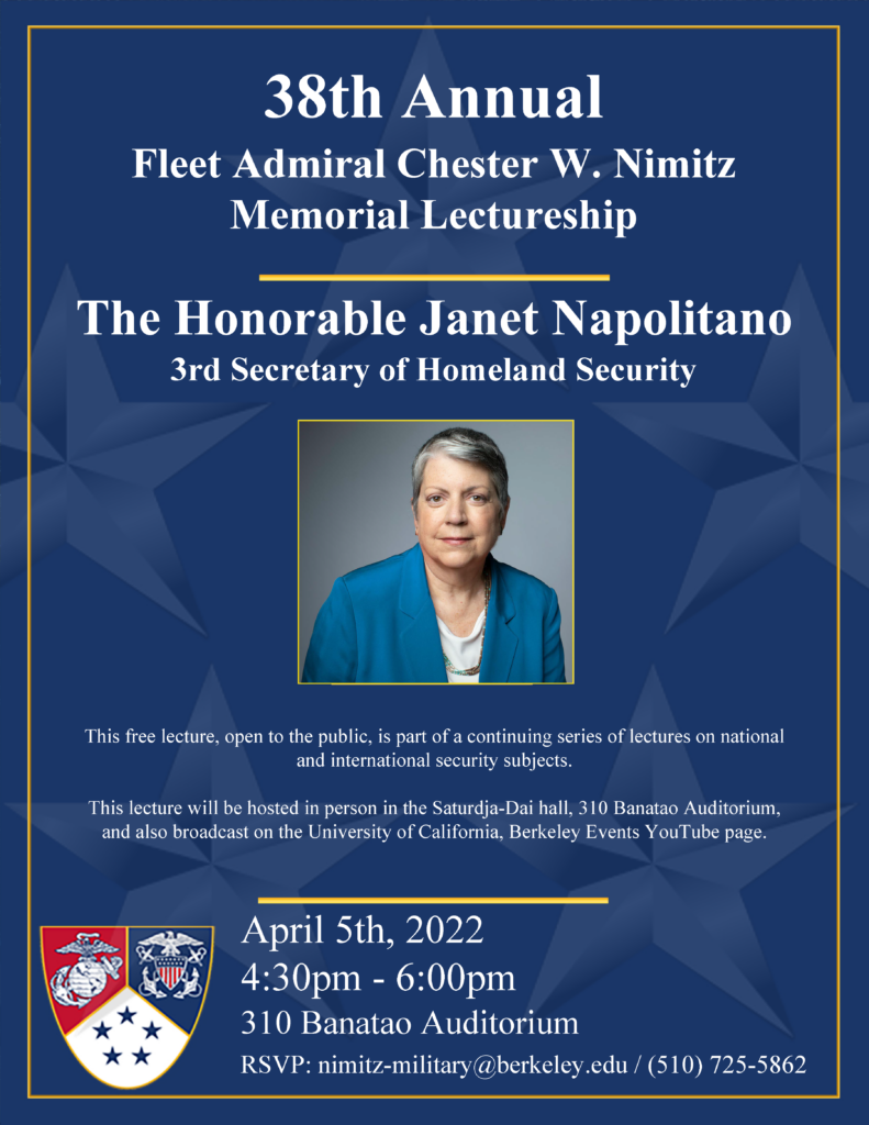 2022 Chester W. Nimitz Memorial Lecture Flyer
